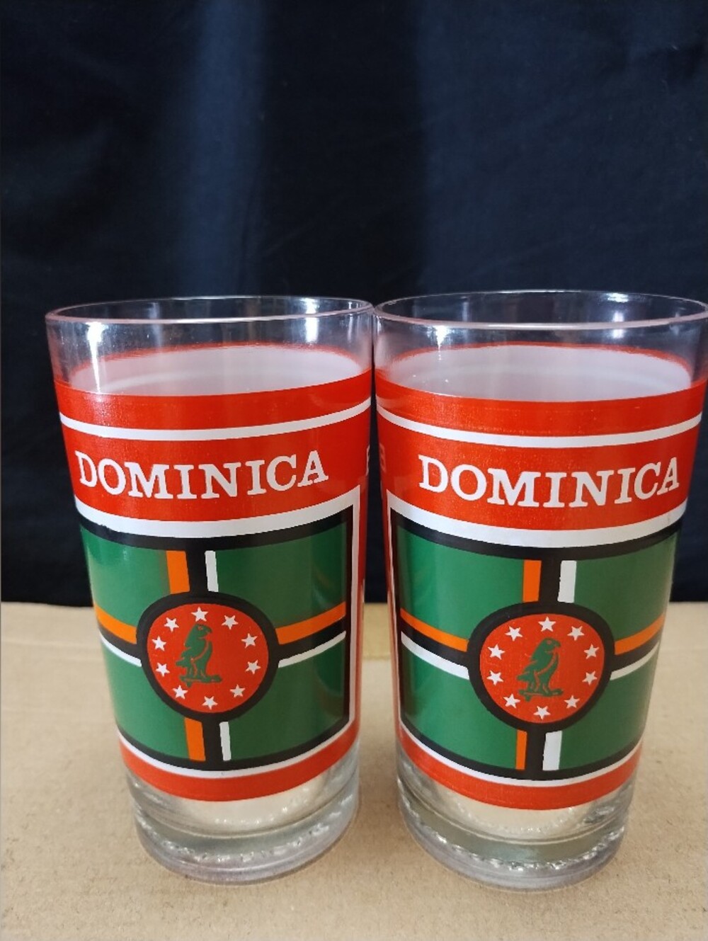 Dominica Coca Cola Thick Bottom Glasses Made In Costa Rica Unique Gift Idea